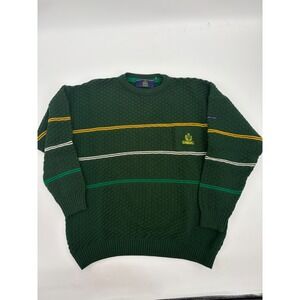 Blarney Castle Designs Ireland Mens Green Knit Sweater Large Made Ireland